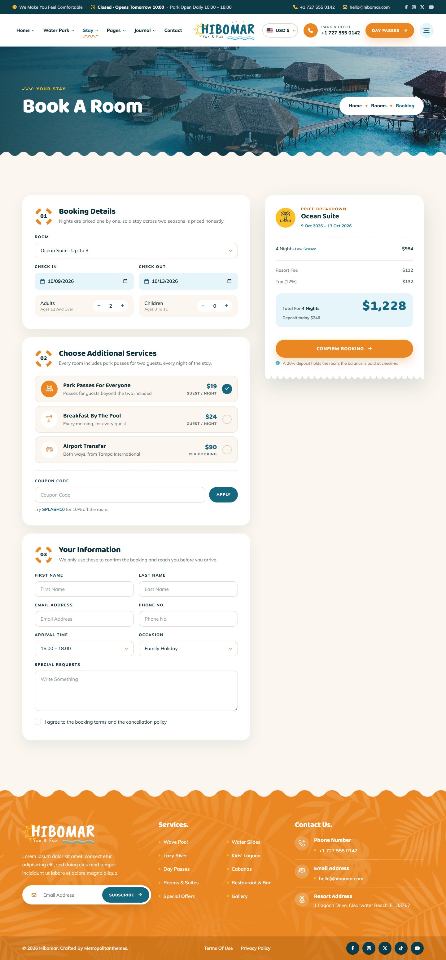 Hibomar - Booking