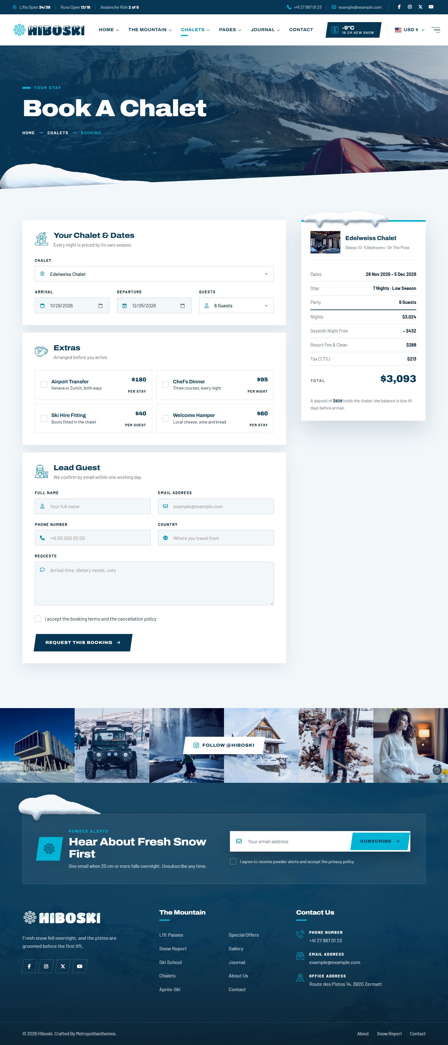 Hiboski - Booking