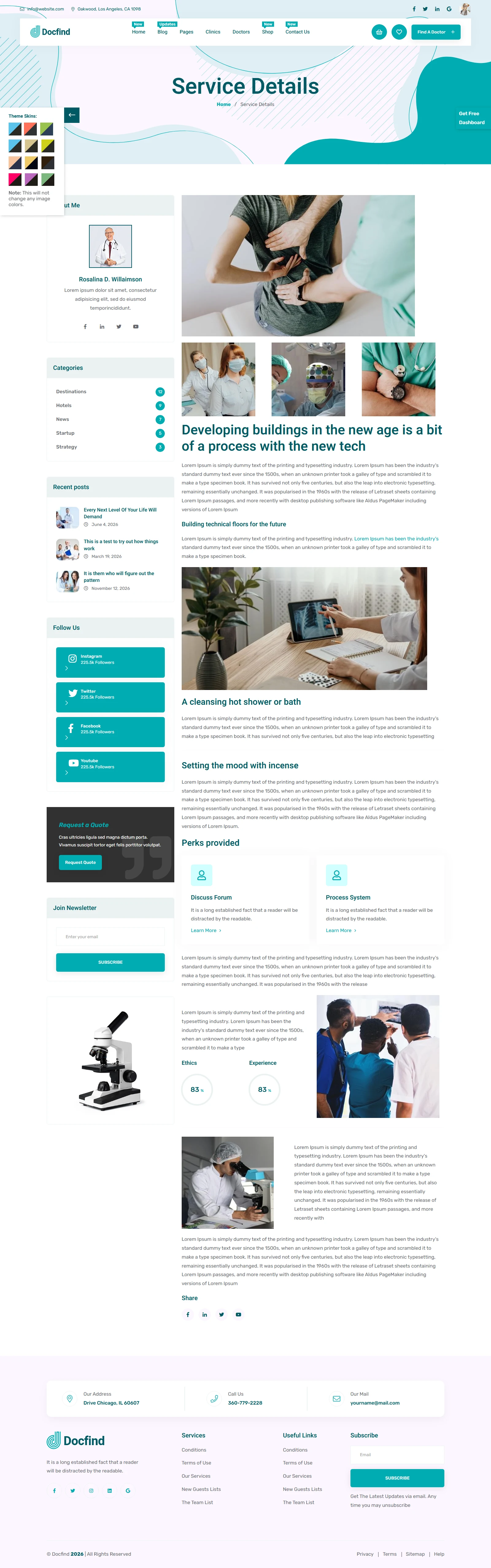 Service Details - Left Sidebar
