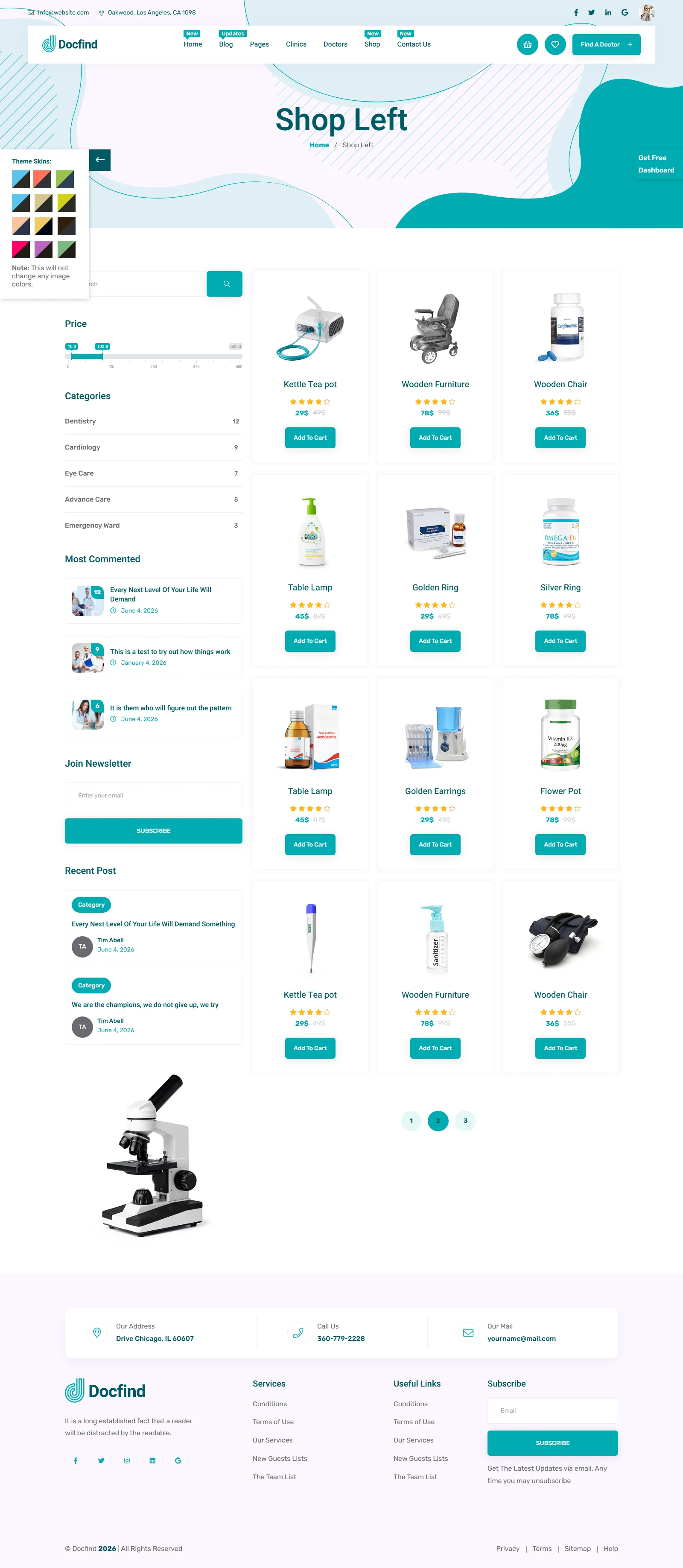 Shop Left Sidebar