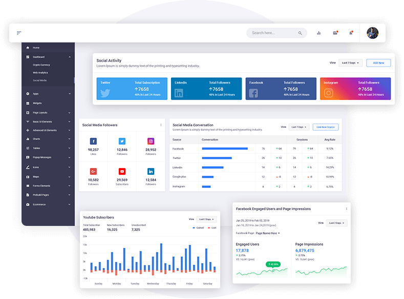 Social Media Dashboard