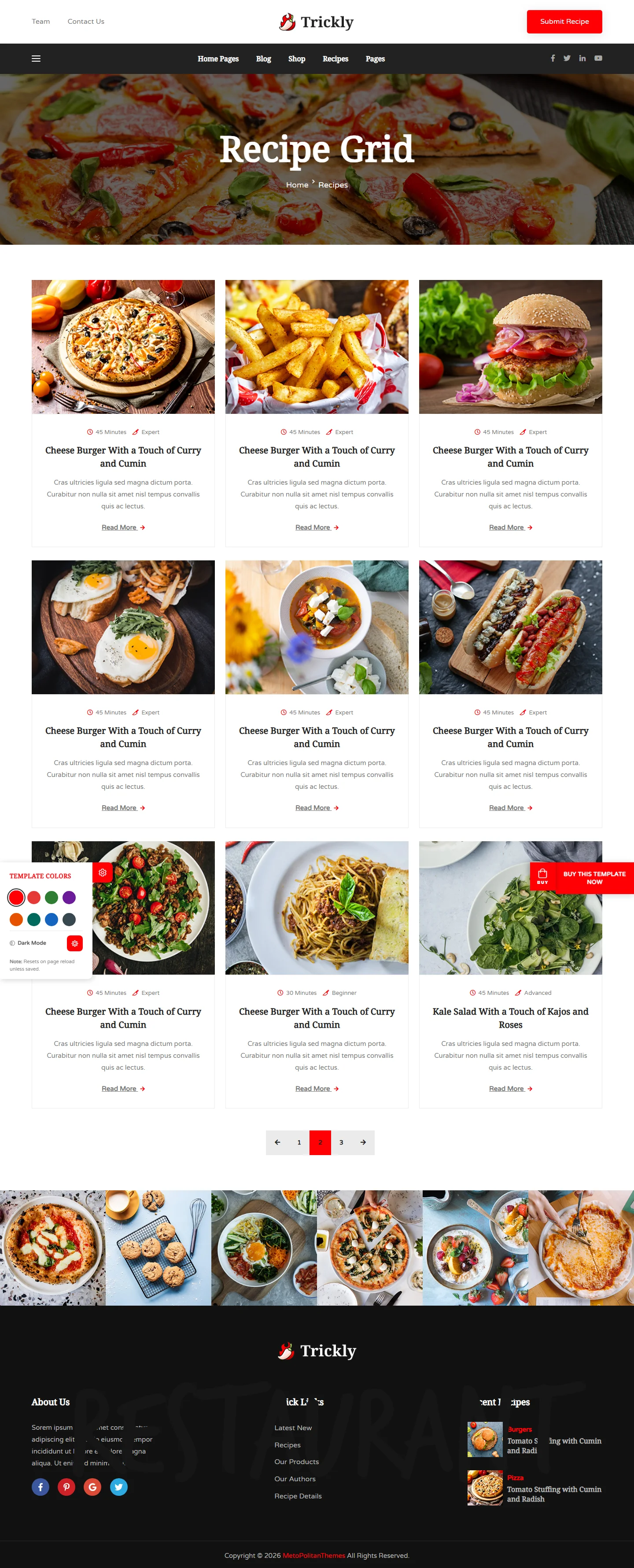 Recipe Grid