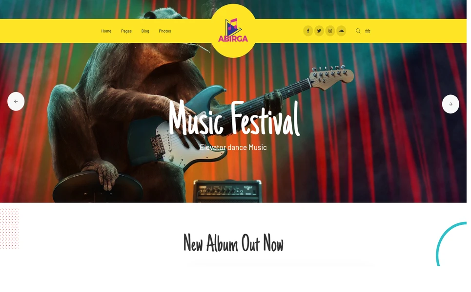 Abirga — Music Festival HTML5 Template