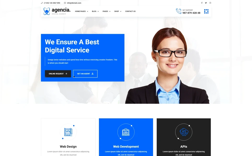 Agencia — Agency Angular Template