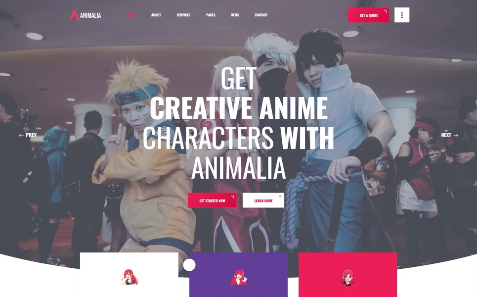Animalia — Anime Angular Template