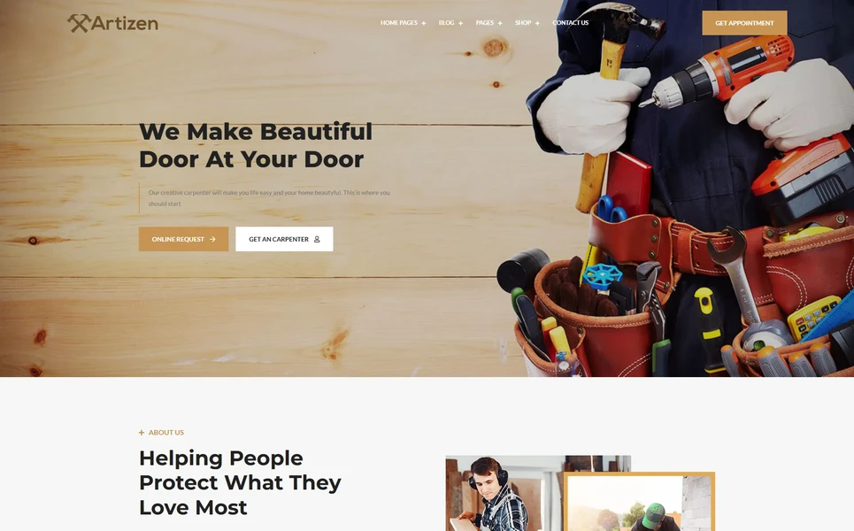 Artizen — Art PHP Website Template