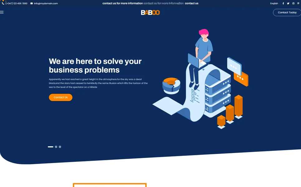 Baboo — Startup WordPress Theme