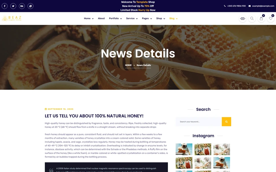 Beaz — Health Angular Template