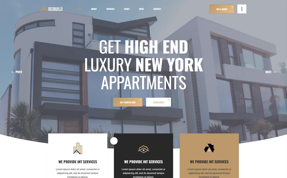 Beibuild — Real Estate WordPress Theme