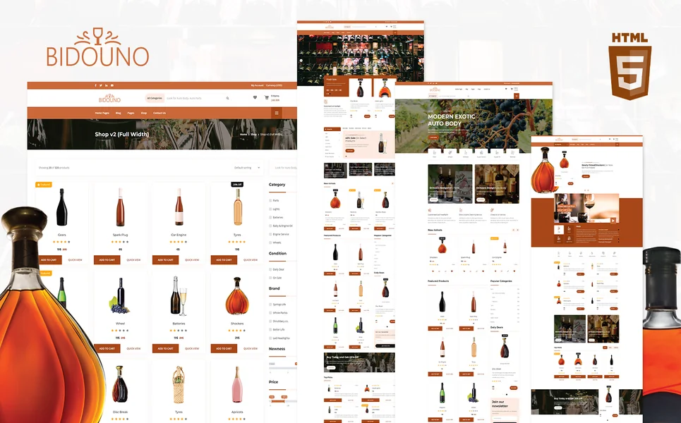 Bidouno — eCommerce HTML5 Template