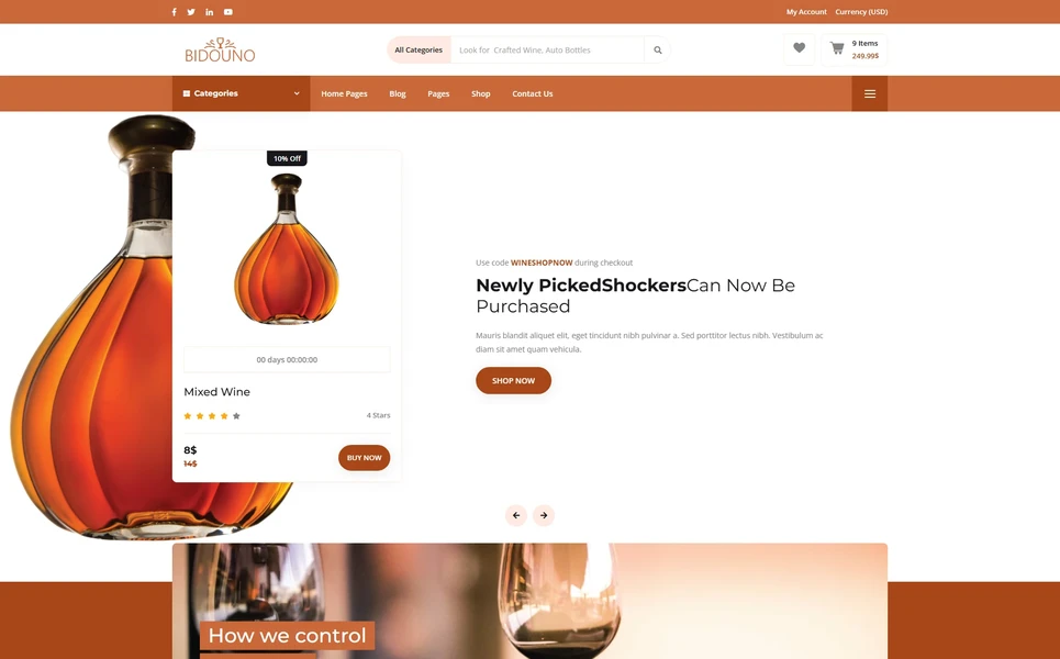 Bidouno — eCommerce PHP Website Template