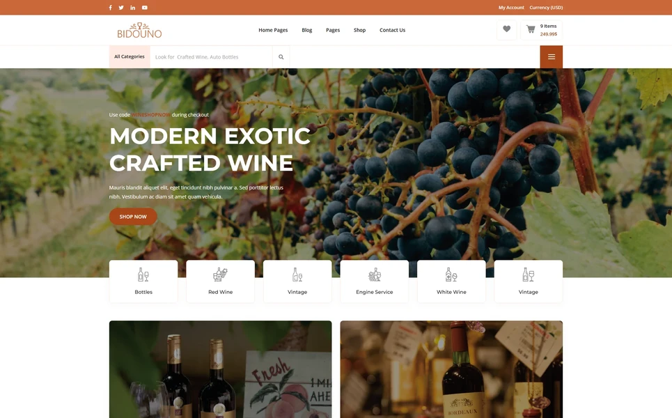 Bidouno — eCommerce WordPress Theme
