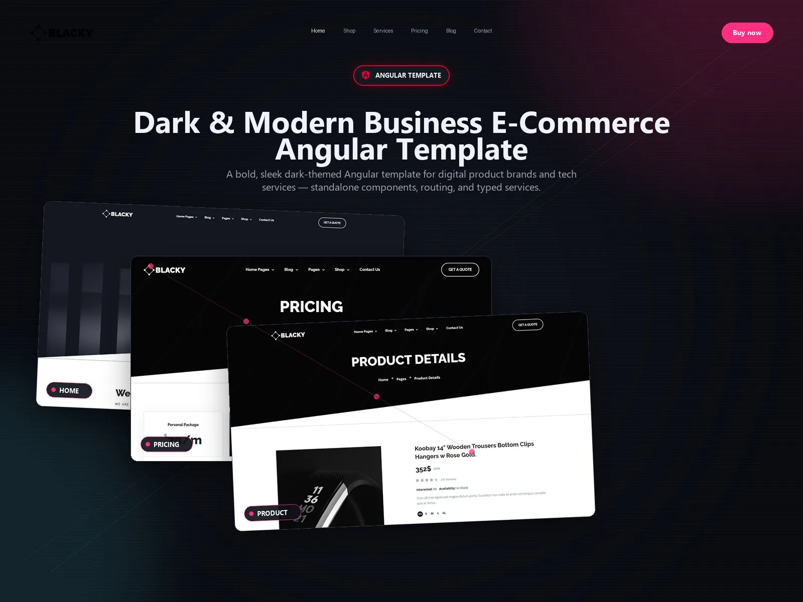 Blacky — Digital Agency Angular Template