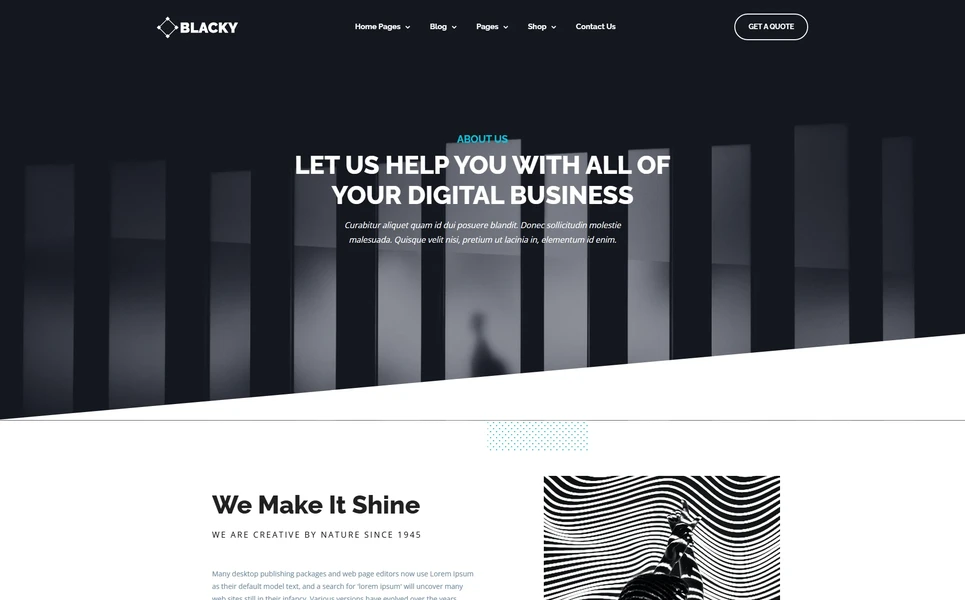 Blacky — Digital Agency — Ai Smart Website