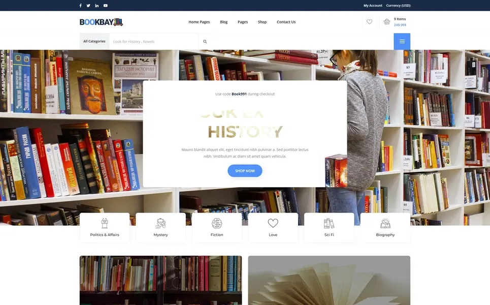 Bookbay — Bookstore Angular Template