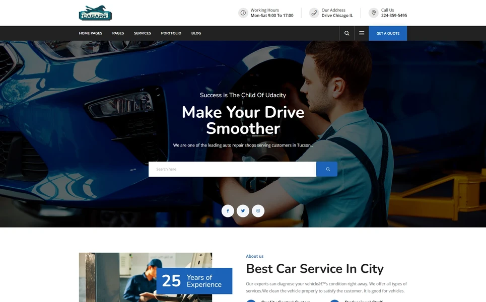 Cagarr — Cars WordPress Theme