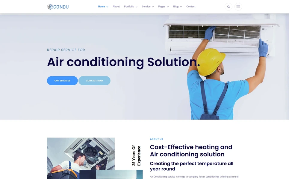 Candu — HVAC Vue.js Template