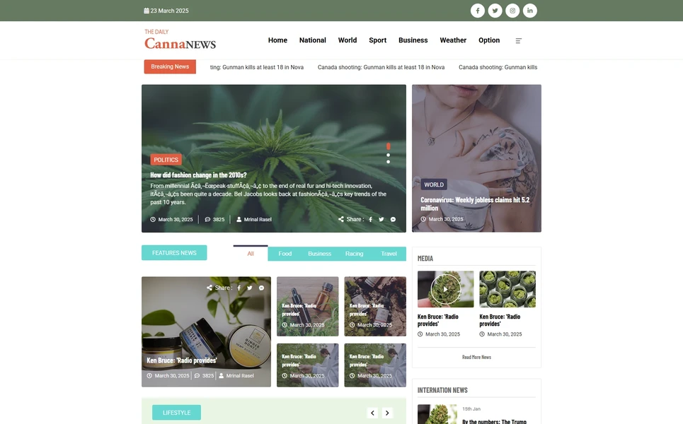 Cannanews — Cannabis News Angular Template