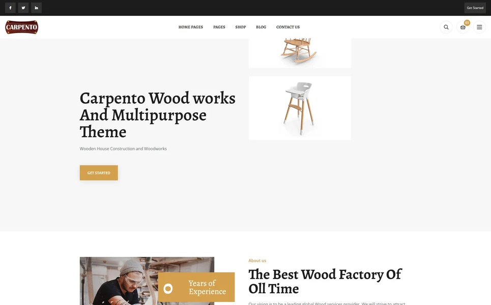 Carpento — Carpentry Angular Template