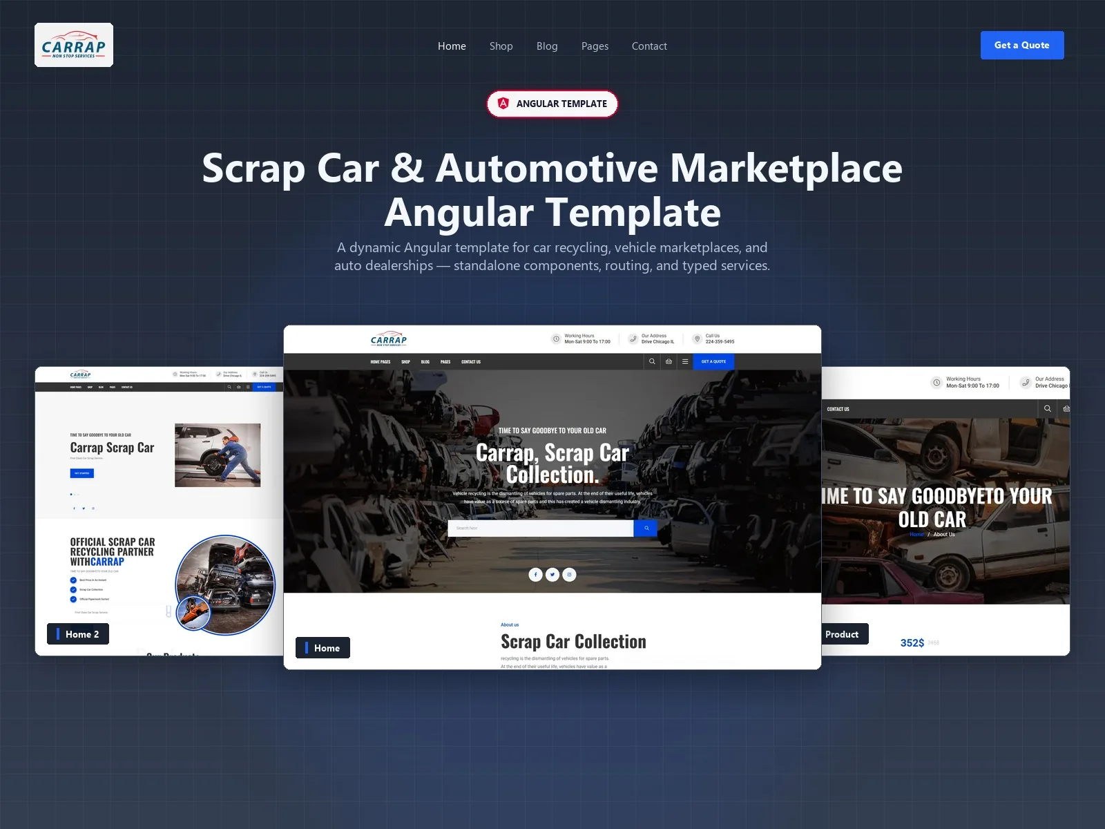 Carrap — Car Rental Angular Template