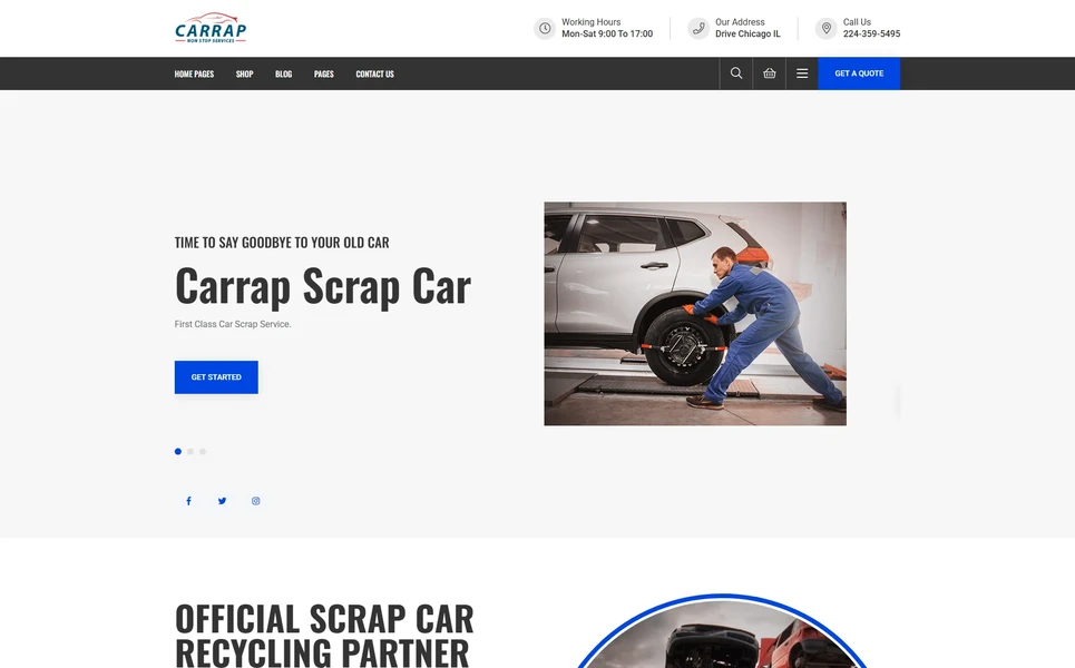 Carrap — Car Rental Vue.js Template