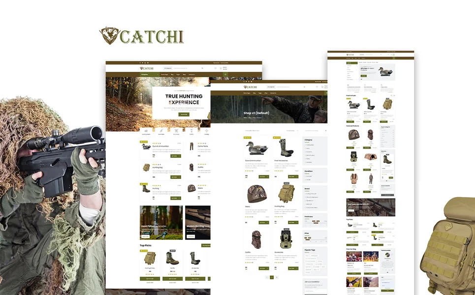Catchi — Hunting HTML5 Template