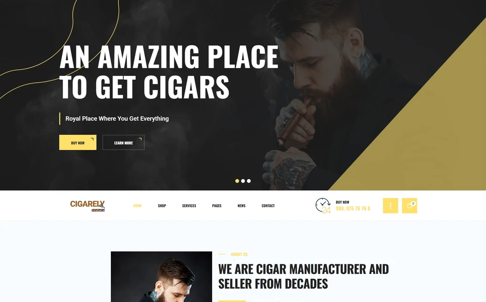 Cigarely — Cigars Angular Template