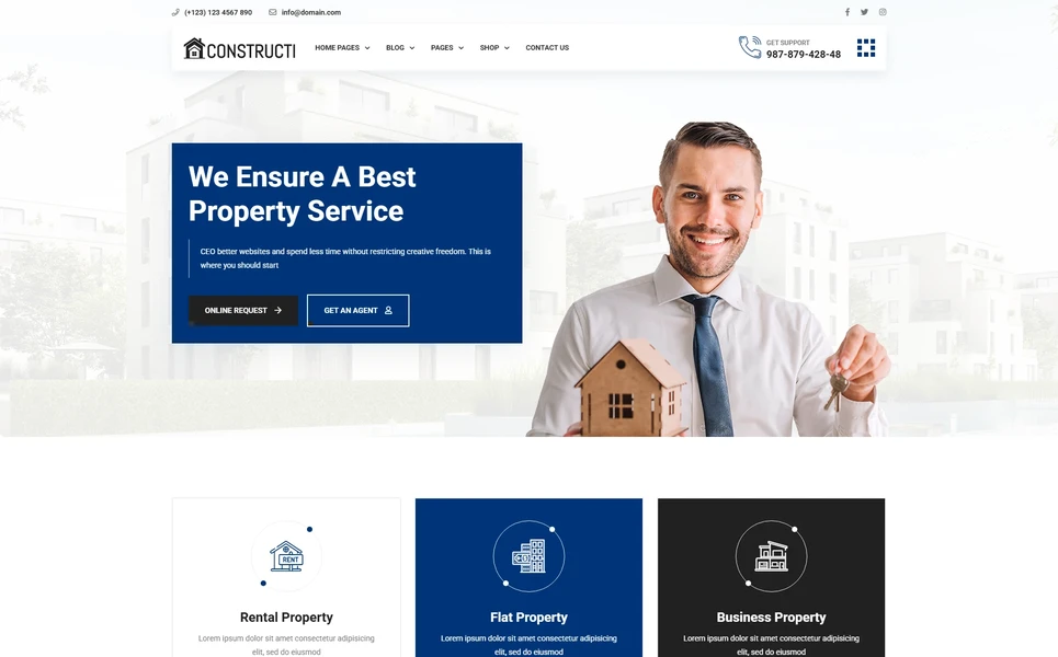 Constructi — Construction PHP Website Template