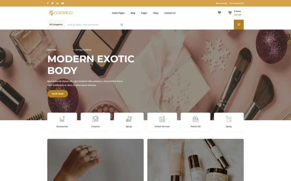 Cosmico — eCommerce Angular Template