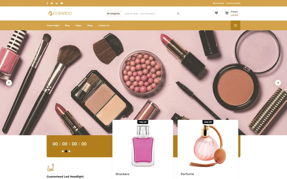 Cosmico — eCommerce React JS Template
