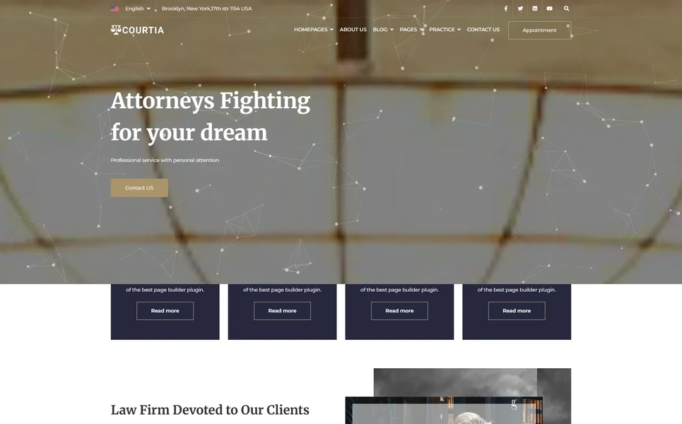 Courtia — Law Firm Vue.js Template
