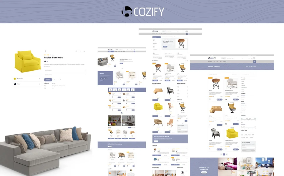 Cozify — Furniture HTML5 Template