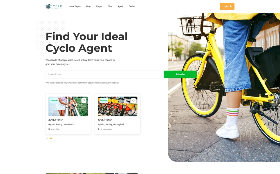 Cyclo — Cycling Vue.js Template