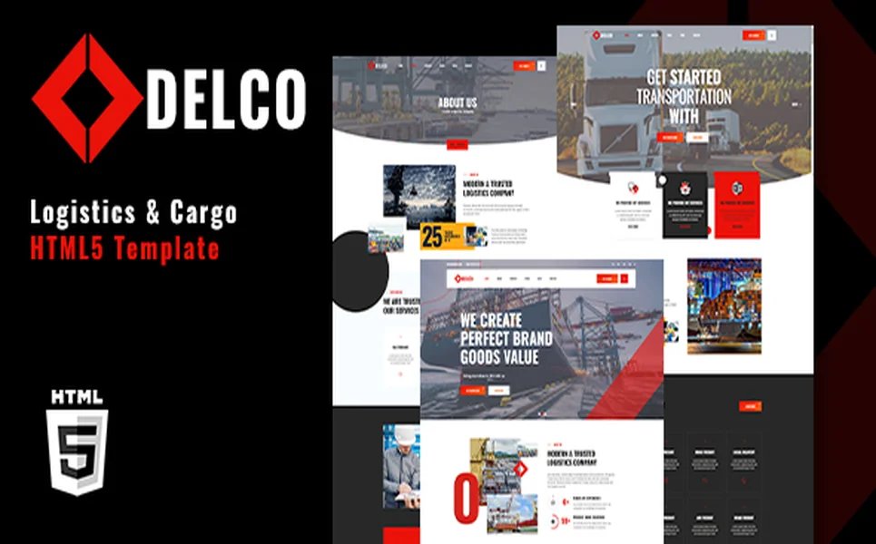 Delco — Transport HTML5 Template