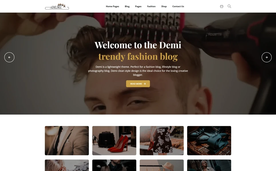 Demi — Fashion Blog WordPress Theme