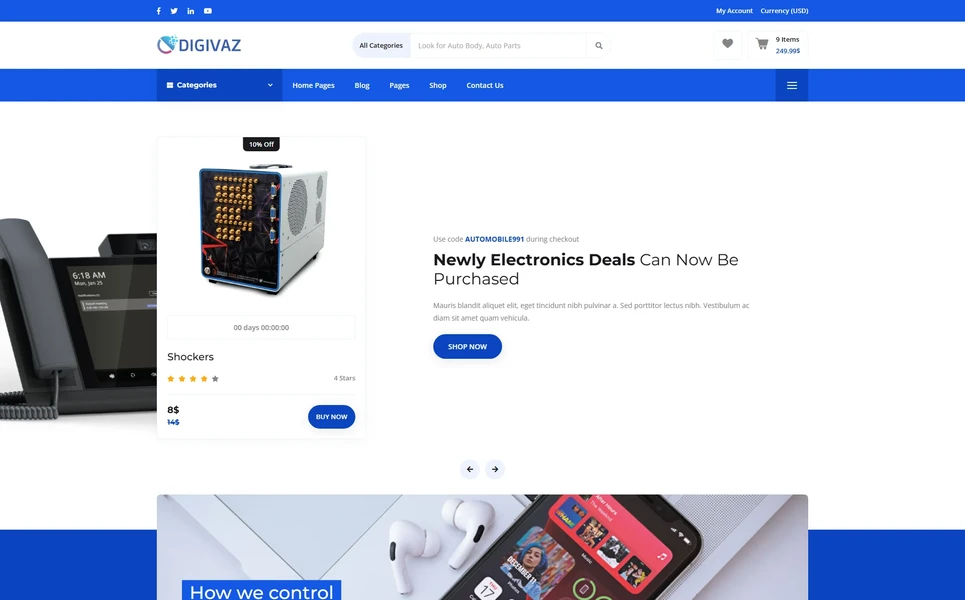 Digivaz — Auto Parts Angular Template