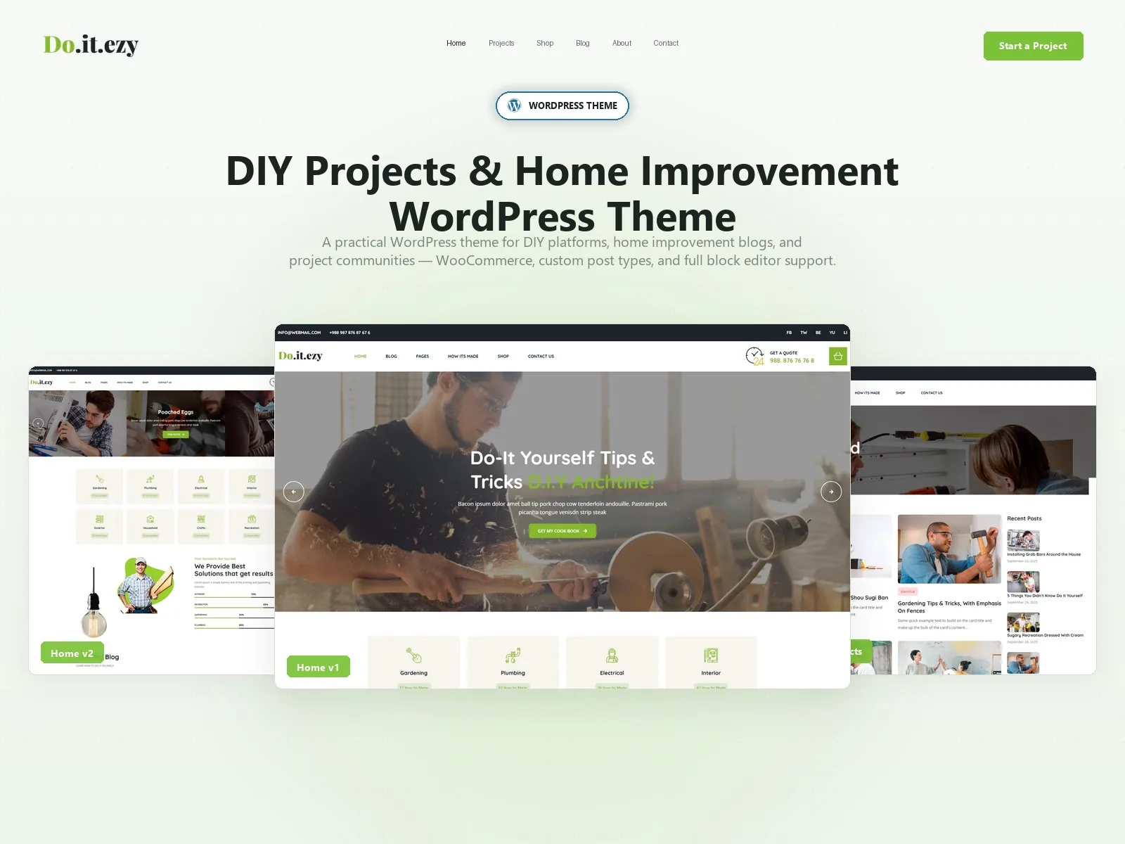 Doitezy — DIY WordPress Theme
