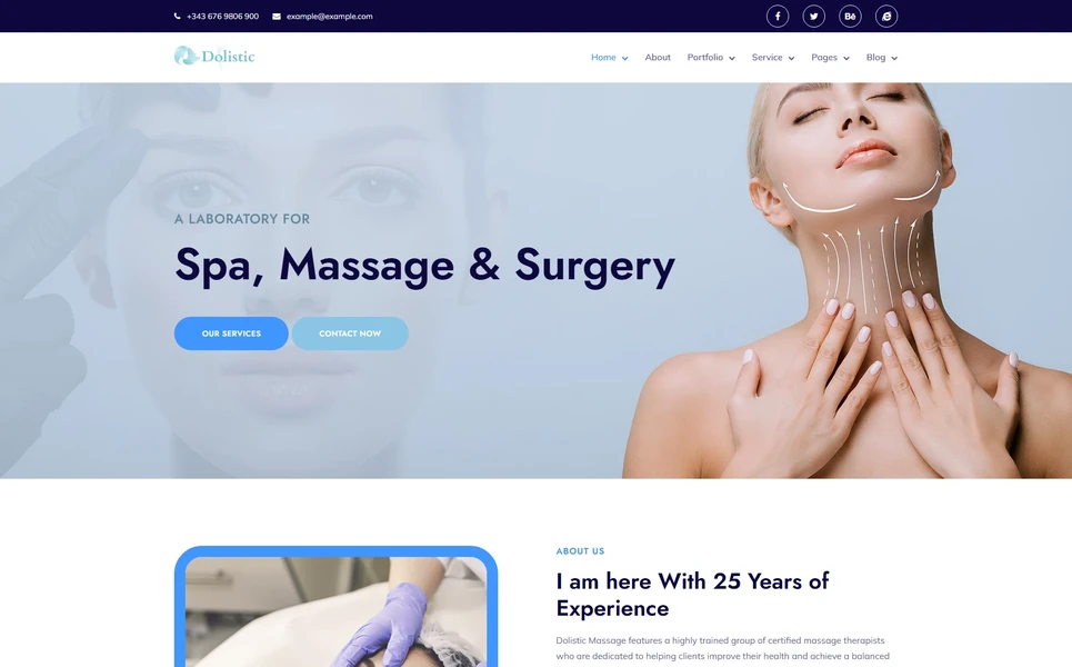 Dolistic — Spa & Massage React JS Template
