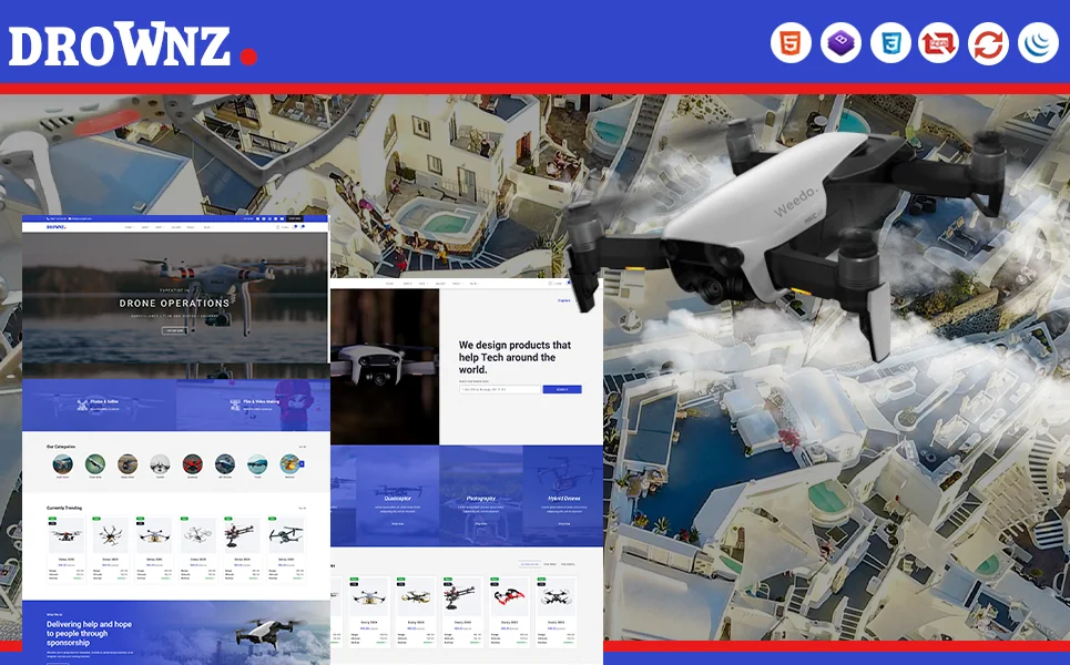 Drownz — HTML5 Template