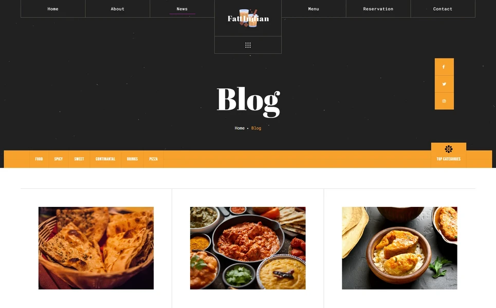 Fattaj — Food Delivery PHP Website Template