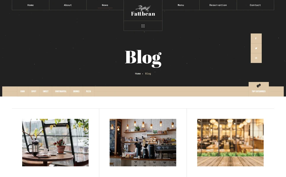 Fattbean — Food Delivery PHP Website Template