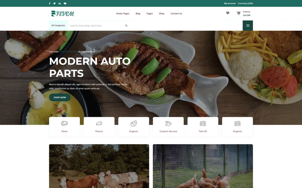 Fevem — eCommerce Angular Template