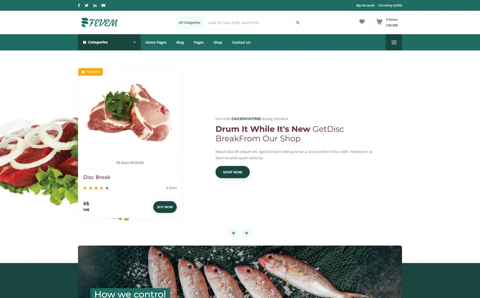 Fevem — eCommerce React JS Template