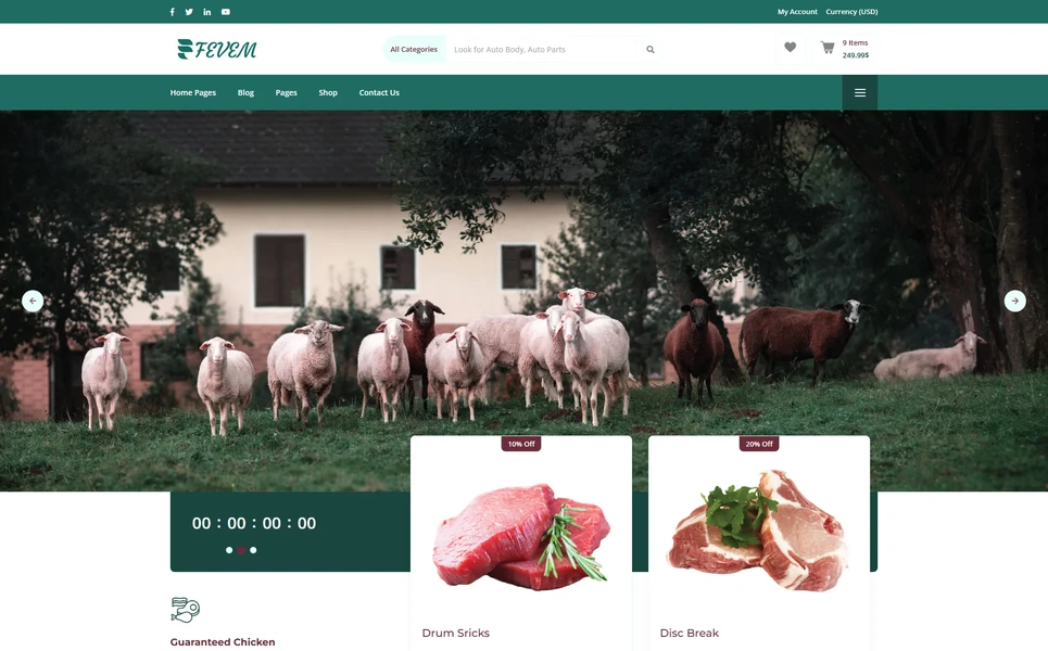 Fevem — eCommerce Vue.js Template