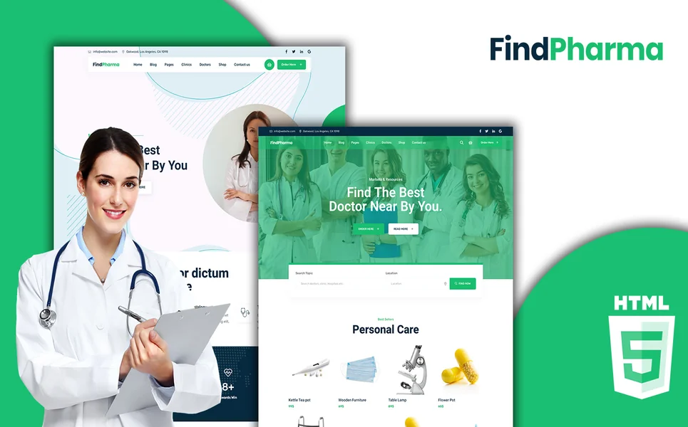 Find Pharma — Pharmacy HTML5 Template