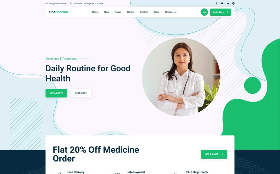 Find Pharma — Pharmacy PHP Website Template