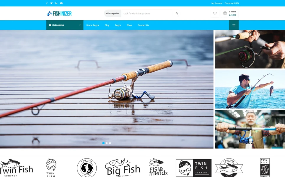 Fishinizer — Fishing WordPress Theme