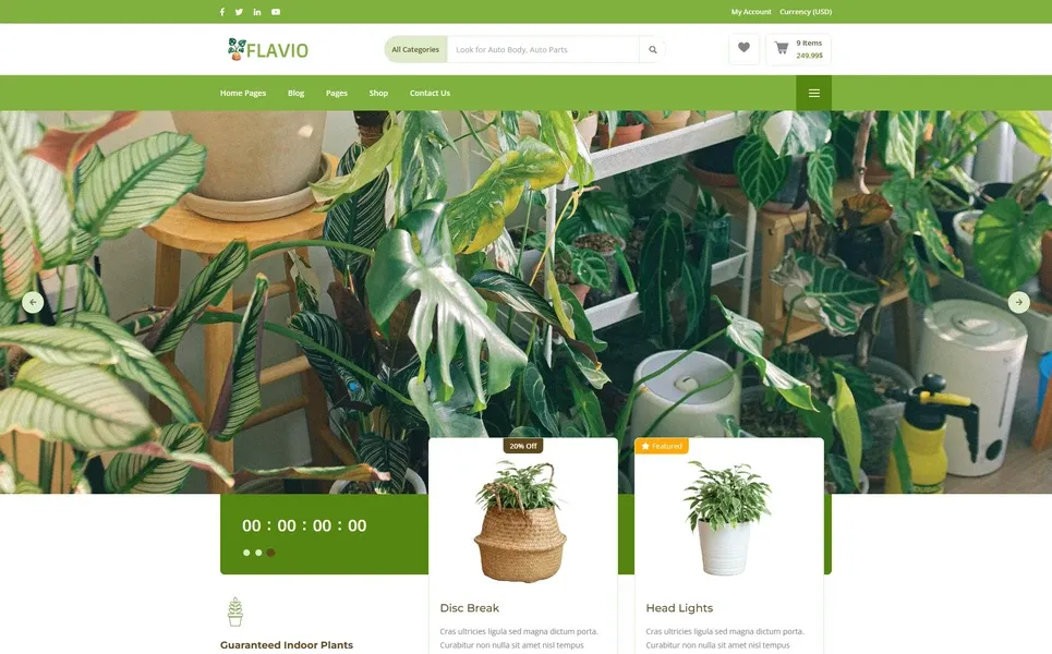 Flavio — eCommerce PHP Website Template