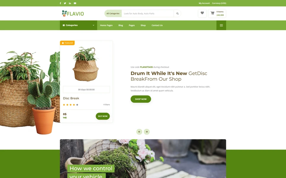 Flavio — eCommerce Vue.js Template