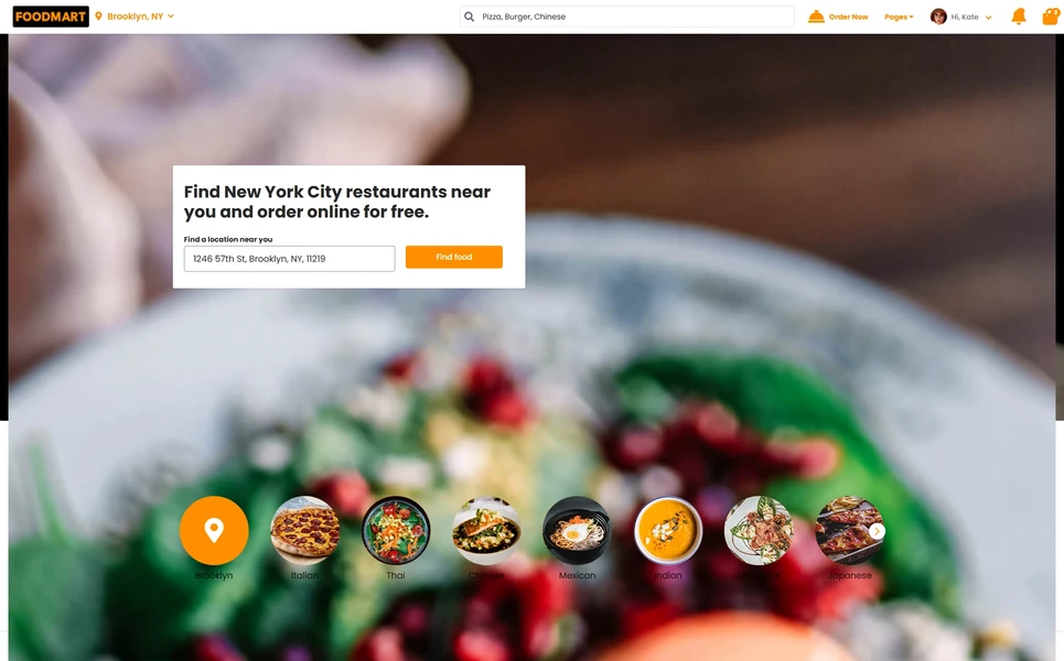 Foodmart — Restaurant Angular Template